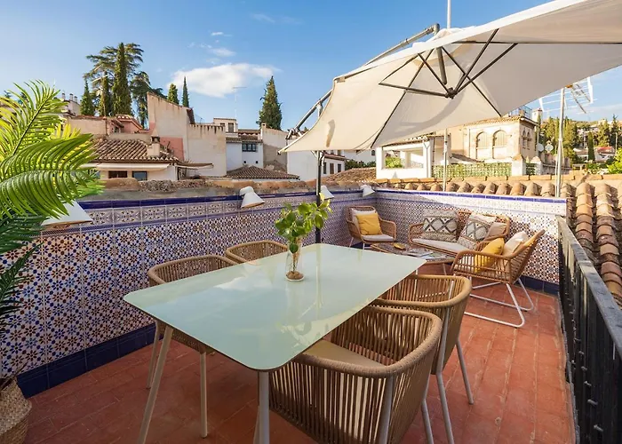 Albaicin Alhambra Views Private Terrace דירה גרנדה